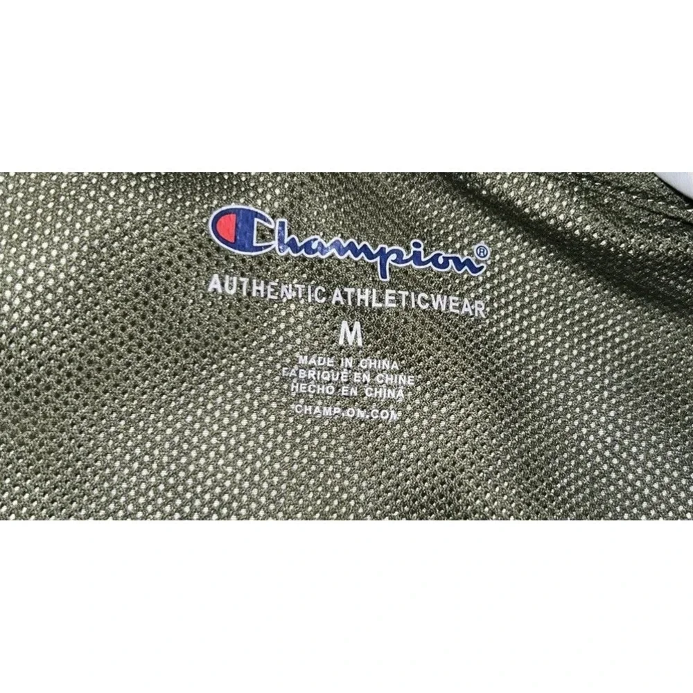 Champion Jacket Youth Medium Black Gray Windbreaker‎ Camouflage Hooded Kids Boys